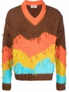 ANDERSSON BELL FRINGED COLOUR-BLOCK JUMPER