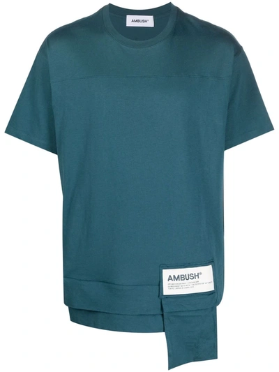 Ambush Waist Pocket Tee Atlantic Deep Tofu In Light Blue
