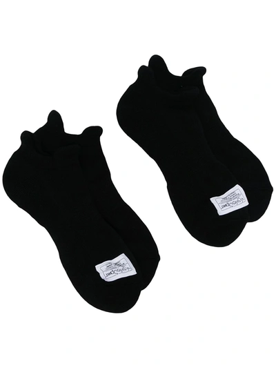 Visvim Patch-embellished Socks In Black