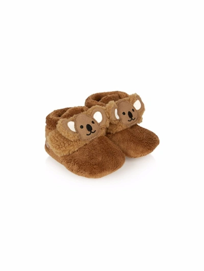 Ugg Babies' Koala Faux-fur Pre-walkers In Brown