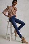 Mother Low-rise Skinny Jeans In Blue