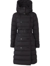Burberry Down-filled Detachable-hood Puffer Coat In Mixed Colours