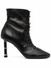 ALEVÌ LOVE LACE-UP ANKLE BOOTS