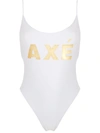 Amir Slama High-leg Swimsuit In Weiss
