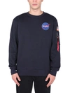 Alpha Industries Space Shuttle Sweatshirt In Blu