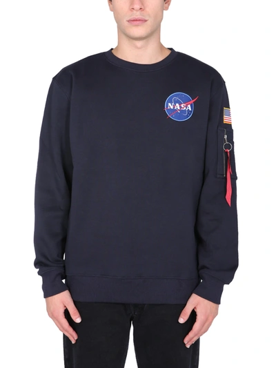 Alpha Industries Space Shuttle Sweatshirt In Blue