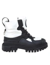 DOLCE & GABBANA TREKKING BOOTS IN NYLON AND LEATHER,CT0756 AQ065 89697