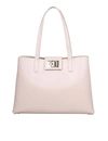 Furla Shopping 1927 L Ballerina Leather Tote In Ballerina
