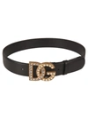 Dolce & Gabbana Dg-logo Rhinestone-embellished Belt