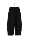 LOEWE CARGO TROUSERS,S540Y04X90 1100 BLACK