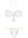 Amir Slama Halter-neck Bikini Set In Weiss