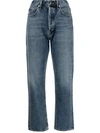 Agolde 90s Pinch Waist Straight-leg Jeans In Blue