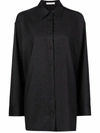 The Row Elada Button-down Shirt In Grey