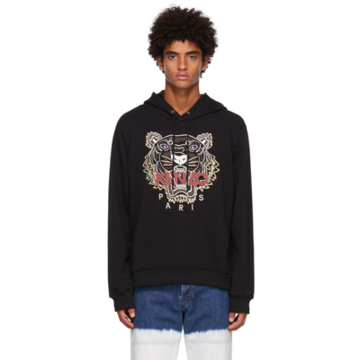 Kenzo Icon Tiger Embroidered Sweatshirt Hoodie In Black ModeSens GB