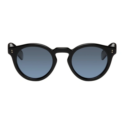 Oliver Peoples Martineaux Round Acetate Sunglasses In Black