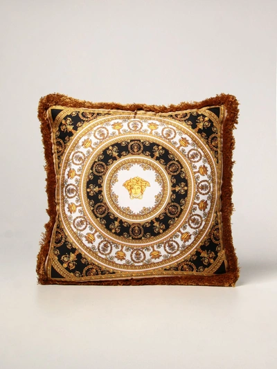 Versace Home Barocco Medusa-print Cushion In Multicolor