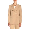 Max Mara Long-sleeved Suit Jacket In Camel