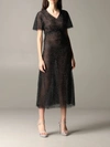 Ermanno Scervino Dress  Lace Dress With Rhinestones In Black