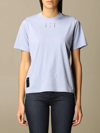 Mcq By Alexander Mcqueen Mcq Cotton Tshirt With Logo In Lilac