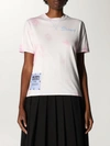 Mcq By Alexander Mcqueen Eden High By Mcq Cotton T-shirt With Logo And Tie Dye Print In Pink