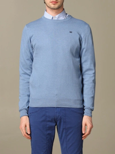 Xc Jumper  Men In Gnawed Blue