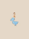 DODO JUNIOR DODO CHARM IN 9 KT PINK AND BLUE ENAMEL,330838011