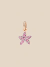 DODO STELLINA DODO CHARM IN 9 KT ROSE GOLD AND RED SPINEL,330845010