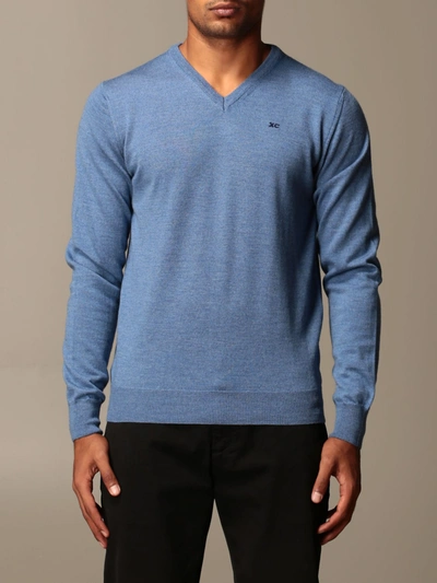 Xc Jumper  Men In Gnawed Blue