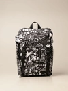 GOLDEN GOOSE BACKPACK IN PRINTED CANVAS,330231002