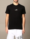 Dsquared2 Cotton Tshirt With Logo In Black