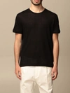 Paolo Pecora Linen T-shirt In Black