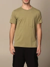 Stone Island Shadow Project Stone Island Cotton Tshirt With Back Print In Olive