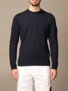 Stone Island Shadow Project Crewneck Sweater In Blue