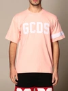 Gcds Cotton Tshirt With Big Logo In Pink