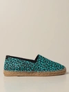 SAINT LAURENT ESPADRILLES IN SPOTTED CANVAS,332266015