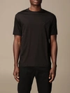 Giorgio Armani Tshirt In Basic Cotton In Black