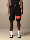 Gcds Stripe Detailed Track Shorts In Black
