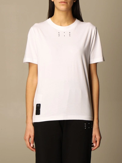 Mcq By Alexander Mcqueen Mcq Cotton Tshirt With Logo In White