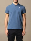 K-WAY POLO SHIRT K-WAY MEN COLOR BLUE,337351009