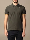 K-WAY POLO SHIRT K-WAY MEN COLOR MILITARY,337351055