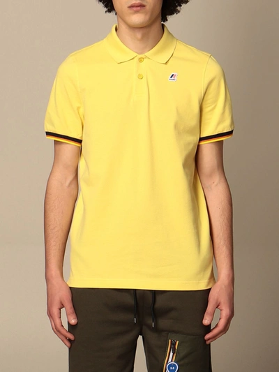 K-way Polo Shirt  Men Color Yellow