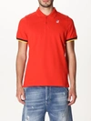 K-way Polo Shirt  Men Color Coral