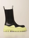 Bottega Veneta Tire Salon 01 Boot In Calfskin In Lime