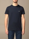 Lacoste Basic Cotton Tshirt With Logo In Navy