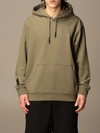 Mcq By Alexander Mcqueen Mcq Hoodie In Cotton With Logo In Kaki