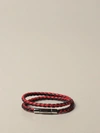 TOD'S TOD'S BRACELET IN WOVEN LEATHER,B85611214