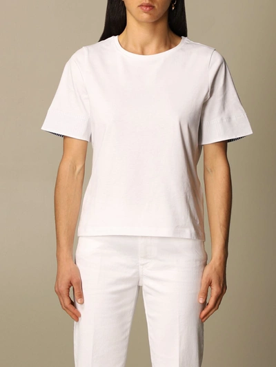 Fay Tshirt In Basic Cotton In White