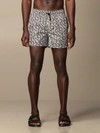 LES HOMMES BOXER SWIMSUIT WITH ALL OVER LOGO,B96229001