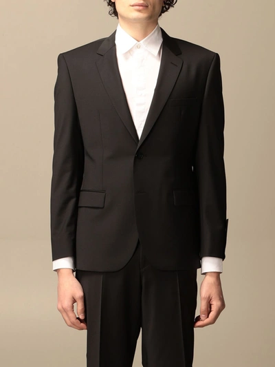 Hugo Boss Mens Wool Two-button Blazer In Black