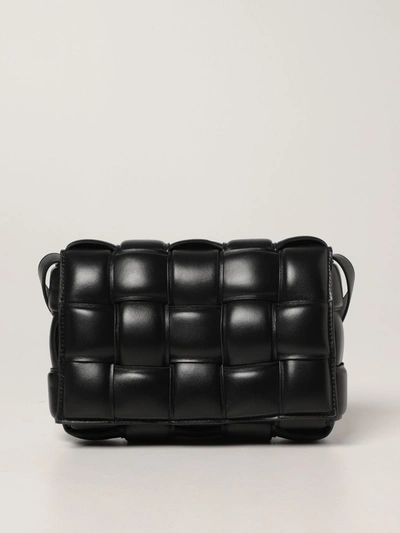 Bottega Veneta Padded Cassette  Bag In Woven Nappa In Black